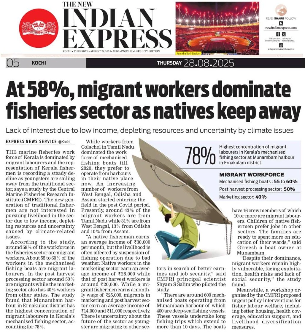 At 58%, migrant workers dominate fisheries sector as natives keep away
