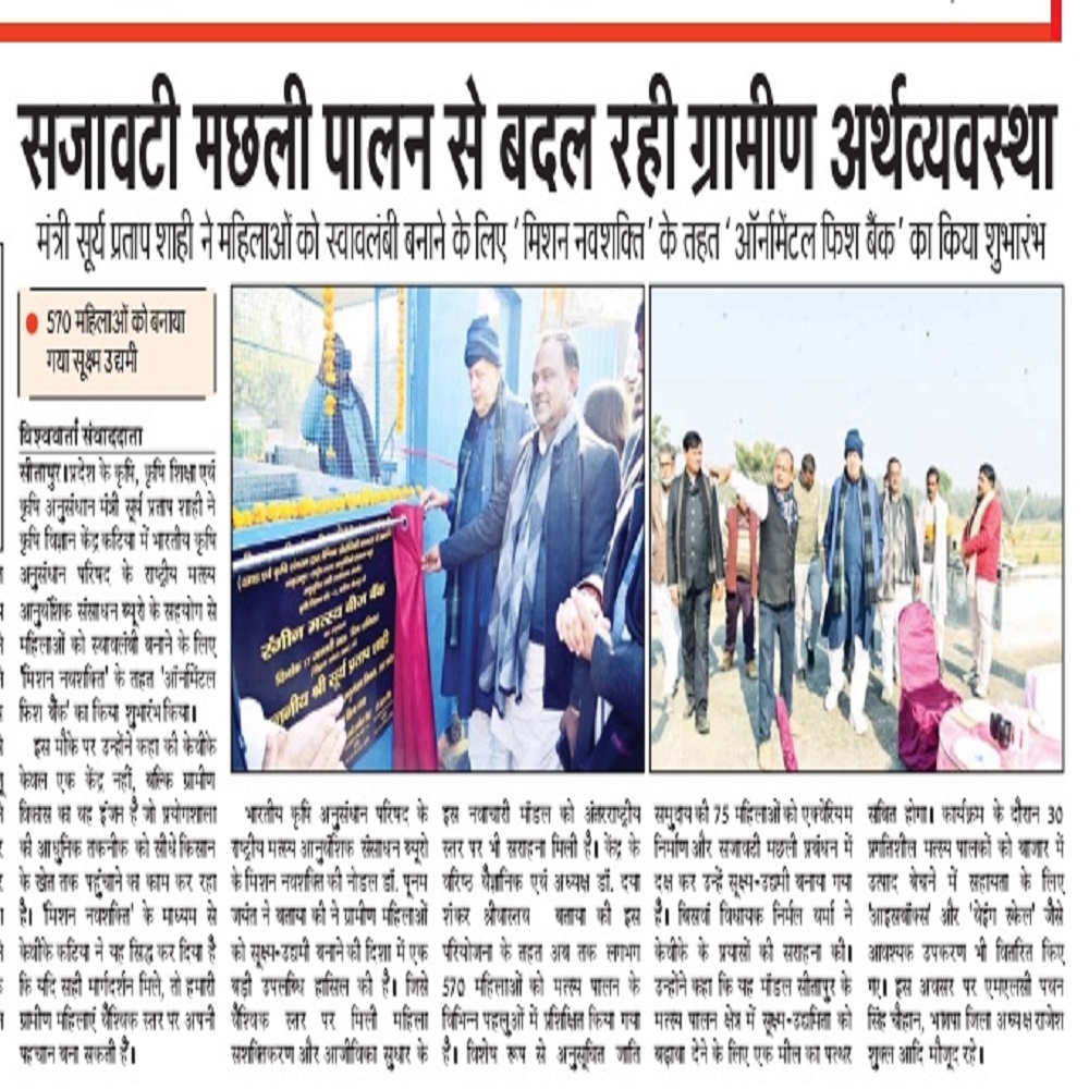 सजावटी मछली पालन से बदल रही ग्रामीण अर्थव्यवस्था