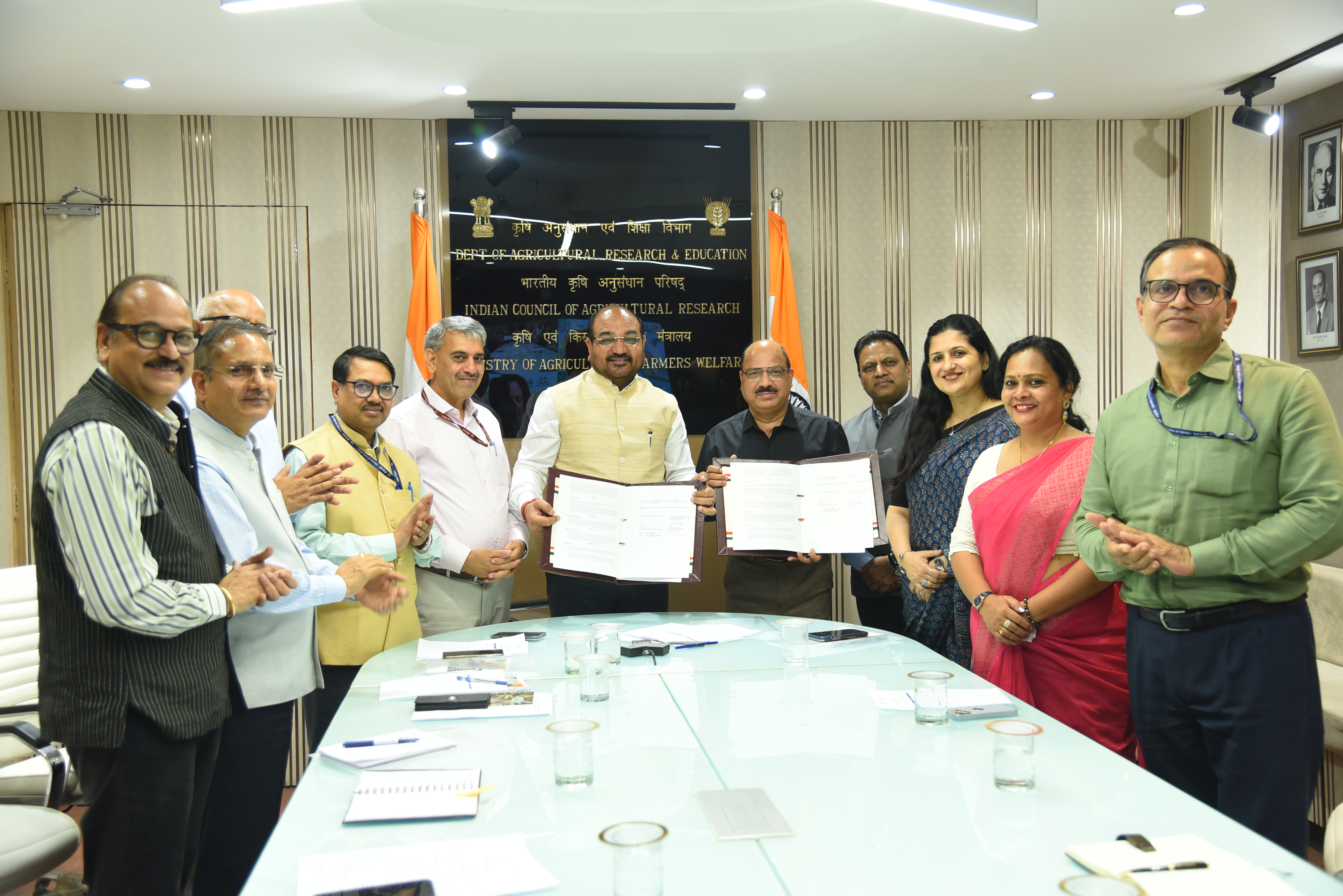 MoU signing Ceremony Between ICAR and CGIAR 