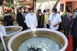 Vice President of India, Shri M. Venkaiah Naidu releases ICAR-CMFRI’s Seed Production Technology of John’s Snapper