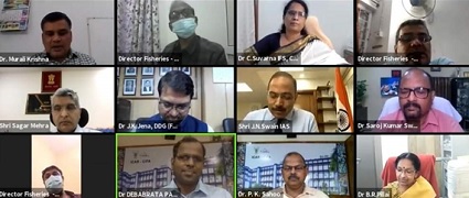 Virtual National Awareness Programme on “ICAR-CIFA-GI Scampi: The Genetically improved and fast-growing Strain of Scampi for higher production and income” organized