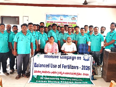 Report on Campaign for Balanced Use of Fertilizers under ICAR-ATARI Zone X, Hyderabad