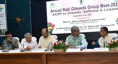 Linseed and Safflower are Crops of the Future, Says DG (ICAR) Dr ML Jat at BAU Meet Annual Rabi Oilseeds Group Meet concludes at Birsa Agricultural University, Ranchi