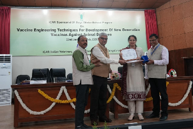 21-Day ICAR-Sponsored Winter School on ‘Vaccine Engineering Techniques for Development of New Generation Vaccines against Animal Diseases’ Concludes
