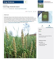 An unprecedented Initiative and Study led by Prof. K.C. Bansal, Former Director, ICAR-NBPGR appears on Cover Page of Prestigious Journal - Crop Science, 2020