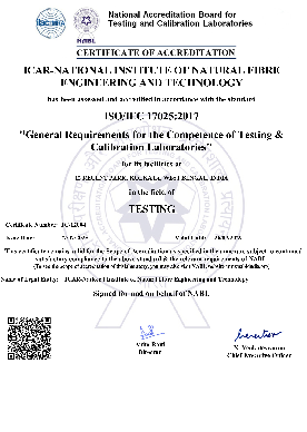 ICAR-NINFET Secures NABL Accreditation for 27 Testing Scopes in natural fibres