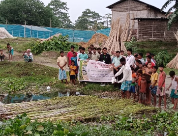 FLD-cum-Input distribution program on ‘NINFET- Sathi Retting Accelerator’ at various locations in Assam under the NEH Scheme Organised