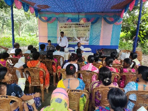 Demonstration on new jute retting technology - NINFET JAIVIK Organised