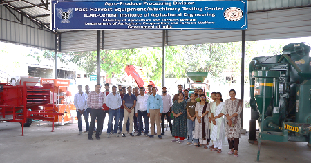 Post-Harvest Equipment/Machinery Testing Centre at ICAR-CIAE, Bhopal: A Model of Revenue Generation, Technology Validation and Dissemination