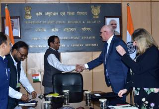 Australian Delegation called on Dr. Himanshu Pathak Secretary (DARE) & DG (ICAR)