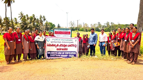 Report on Campaign for Balanced Use of Fertilizers under ICAR-ATARI Zone X, Hyderabad