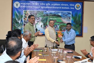 Shri Nikhil U. Dessai, Secretary (Agriculture), Govt of Goa, Visits ICAR- CCARI, Goa