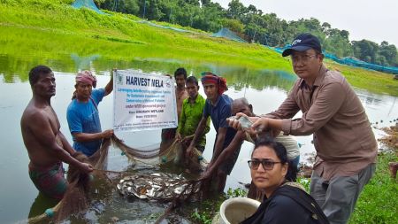 ICAR-CIFRI, Barrackpore Revives Wetland Biodiversity and Livelihoods through Indigenous Fish Restoration: Pen Culture Initiative in North 24 Parganas