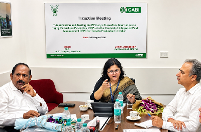 Inception Meeting of ICAR–CABI Collaborative Programme on Low-Risk Alternatives to Highly Hazardous Pesticides for IPM in Tomato Held in New Delhi